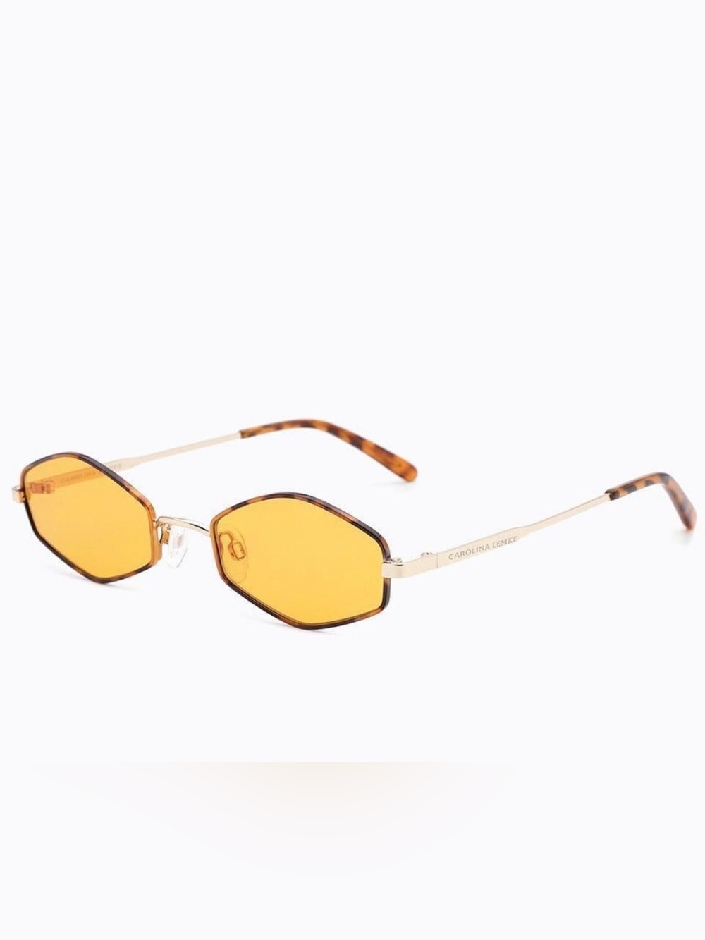 $290 Carolina Lemke orange lenses sunglasses